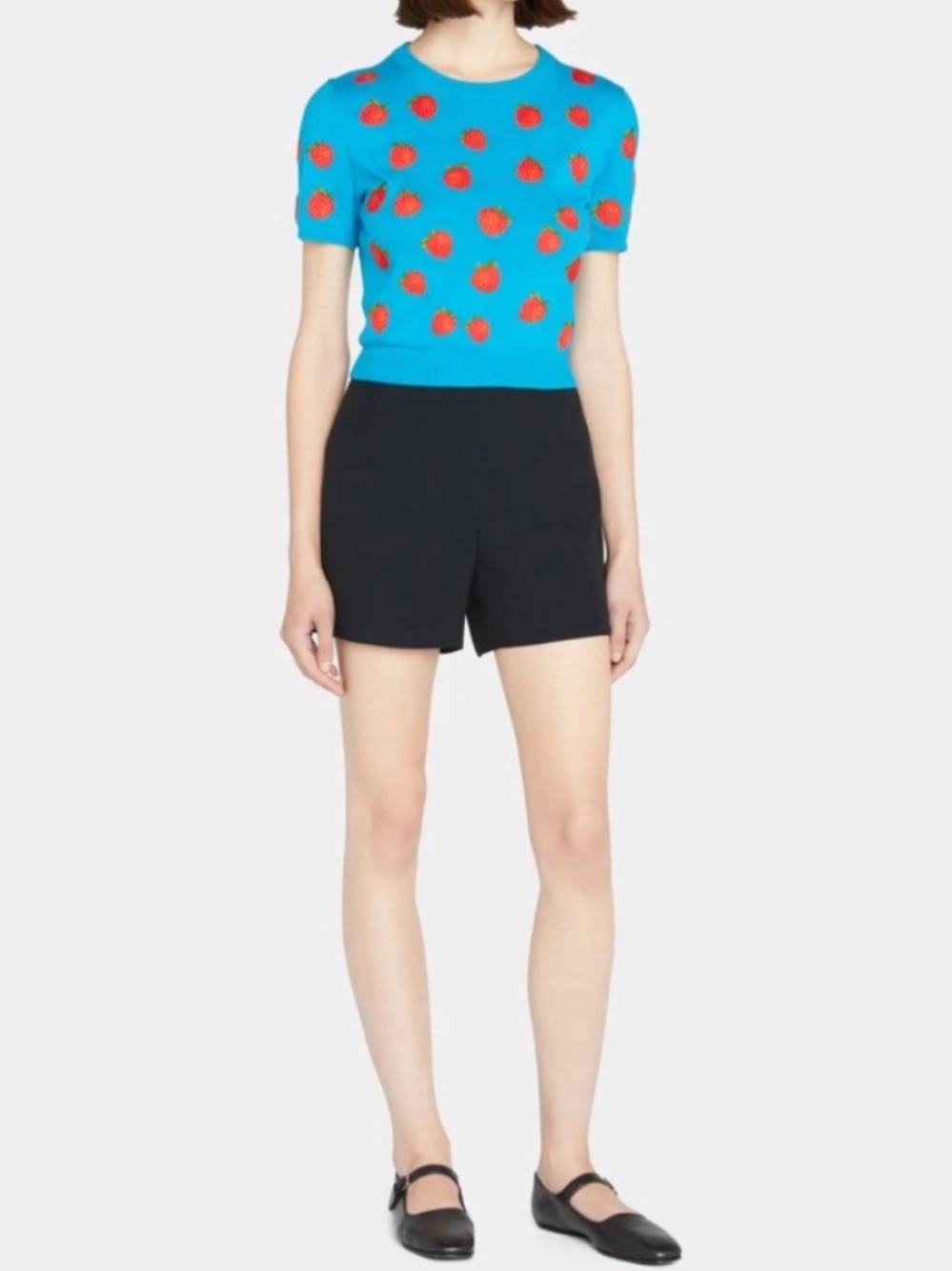 NWT! Alice and Olivia Ciara Embroidered Strawberry Pullover Sweater - Picture 13 of 16